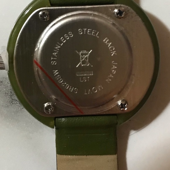 Avon Color Burst Watch Olive NIB - Picture 4 of 9